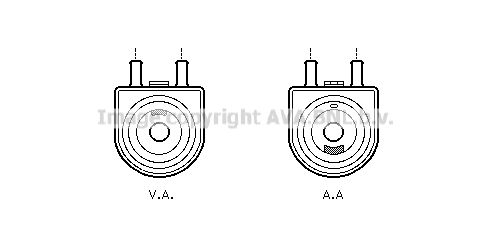 AVA QUALITY COOLING масляный радиатор, двигательное масло PE3285